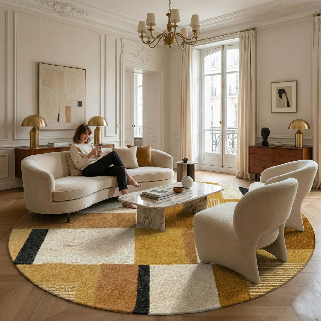 NAX - Hand Tufted Geometric Carpet